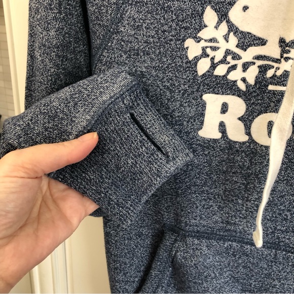 Roots blue salt and pepper kangaroo pouch hoodie - Picture 6 of 10